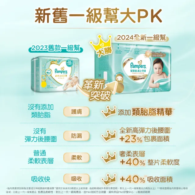 【幫寶適】全新一級幫 極上守護  黏貼型 NB 64片/S 56片 紙尿褲/尿布x2包