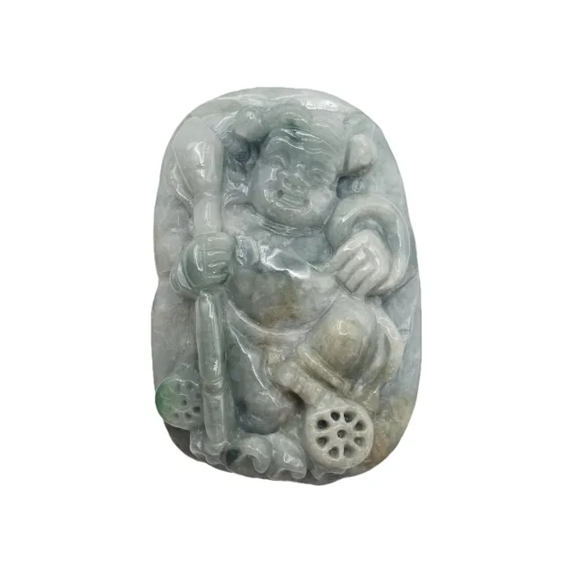 【藏古祥館】翡翠三太子 SB24 (宗教開運 翡翠)