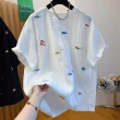 【初色】復古棉麻輕薄透氣翻領短袖襯衫-9款任選-13677(M-4XL可選)