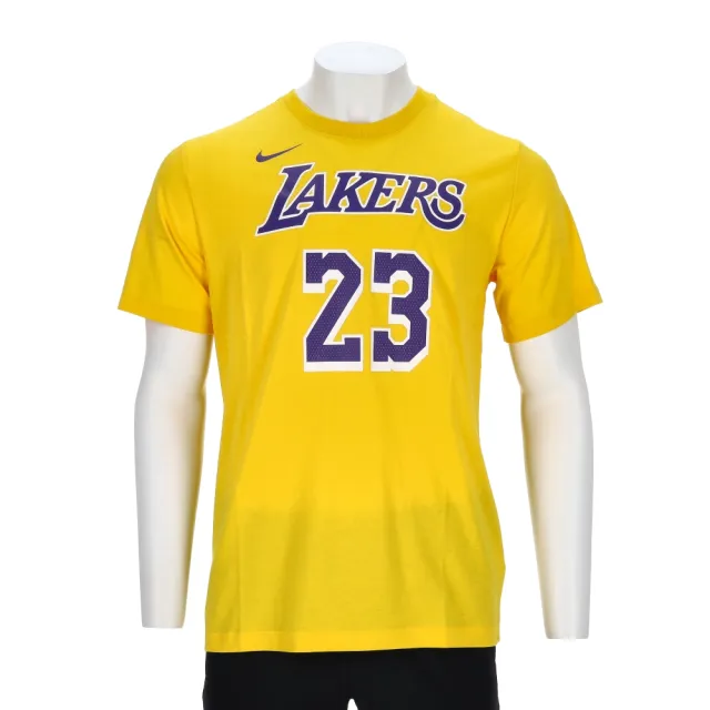 【NIKE 耐吉】LAL M NK ES NN SS TEE 男款 黃色 NBA 洛杉磯 湖人隊 短袖 DR6380-734