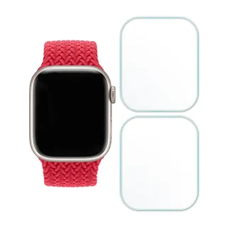 【RedMoon】Apple Watch Series 11/10/9/8/7 3D高清透明TPU奈米水凝膜滿版螢幕保護貼 2入 41/42/45/46mm
