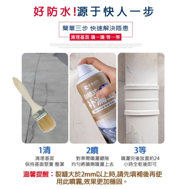 【TENGYUE】高分子防水補漏填縫噴劑650ml(防水劑 防水補漏膠 防水膠 防霉 止漏)