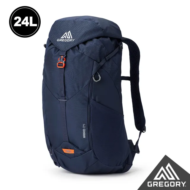【Gregory官方直營】24L ARRIO 多功能 登山背包 登山包 後背包 水袋包(帝國藍 碳黑 磚石紅 火花藍)