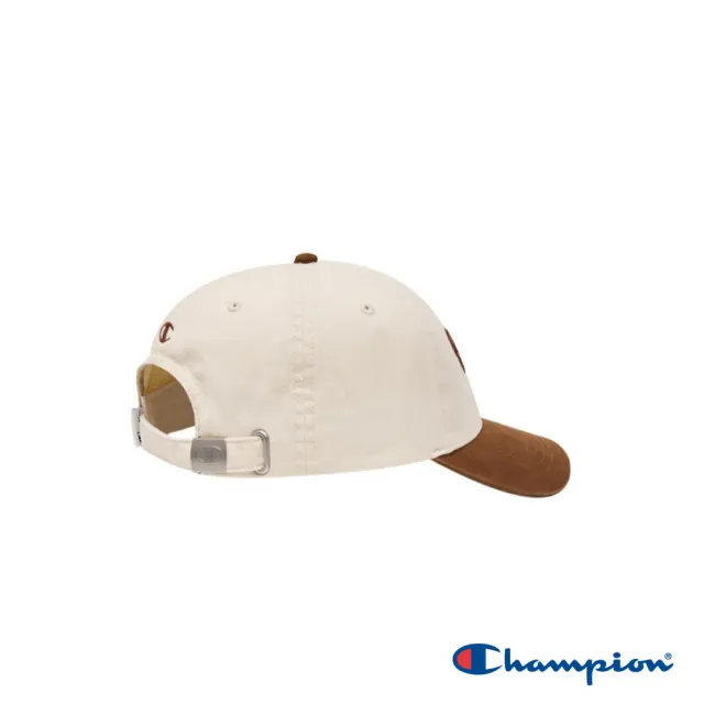 【Champion】官方直營 中性-RETRO CAMPUS 刺繡棒球帽-淺米/褐色(U5CACCU03S1-丁禹兮同款商品)