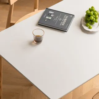 【hoi! 好好生活】預購★源氏木語雲岩橡木原木色岩板餐桌1.2M Y54R06