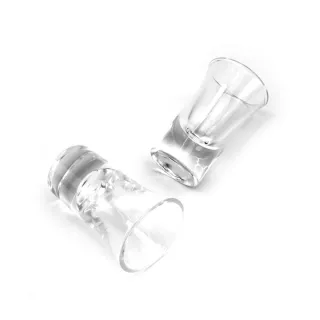 【智殿】2入燒酒杯 一口酒杯 清酒杯 沙瓦杯 試喝小杯子 玻璃杯 醋杯(165-SHOT25 高粱杯 shot杯 梅酒杯)