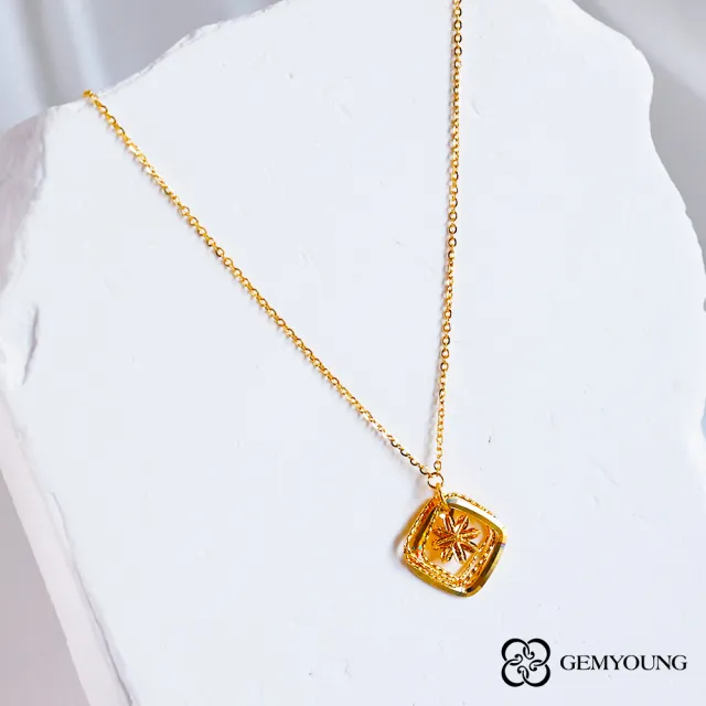 【JING YANG 晶漾】黃金項鍊雪花飄飄(0.93錢±0.05錢)