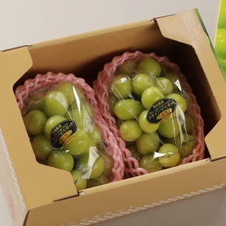 【RealShop】日本岡山晴王麝香葡萄2房裝 共重1.5kg±10%x1盒(最高等級禮盒 中秋禮盒 真食材本舖)