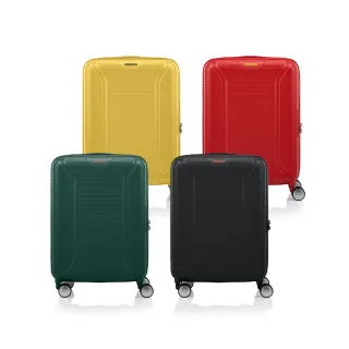 【AMERICAN TOURISTER 美國旅行者】20吋 ROBOTECH 2:8前開式/上掀式輕量PC行李箱/旅行箱/登機箱(多色可選)