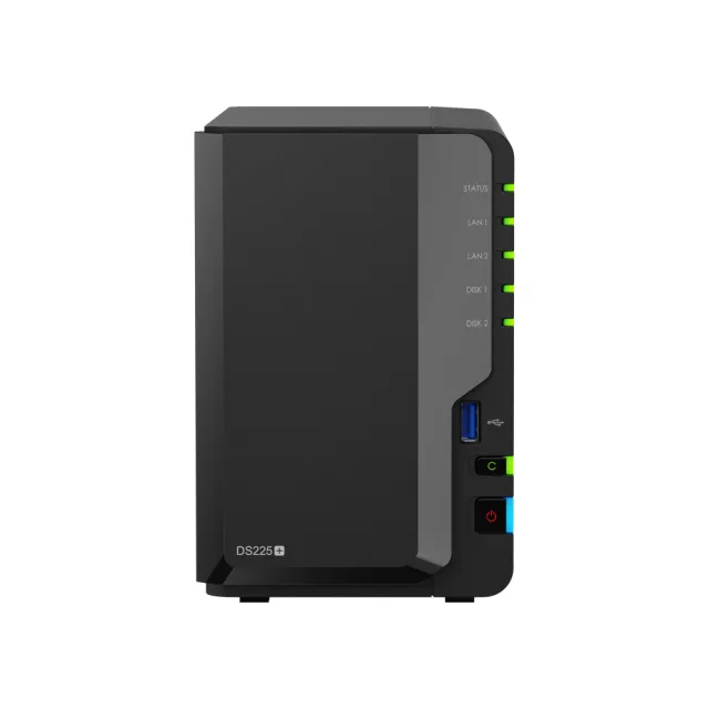 【Synology 群暉科技】搭6TB*2★ DiskStation DS225+ NAS 網路儲存伺服器(2Bay/Intel/2GB)(HAT3300-6T)