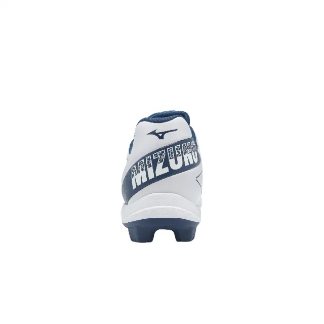 【MIZUNO 美津濃】棒壘球鞋 Cushionrevo DIA 寬楦 男鞋 白 藍 支撐 11GP2525-14