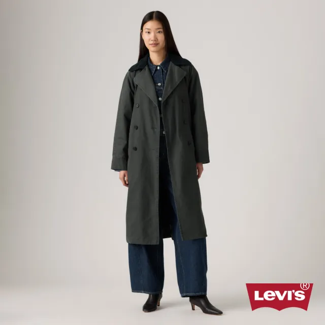 【LEVIS】女款 牛仔外套 圖騰設計 鋪棉外套 丹寧外套 女生上衣 熱賣單品 003G0-0000