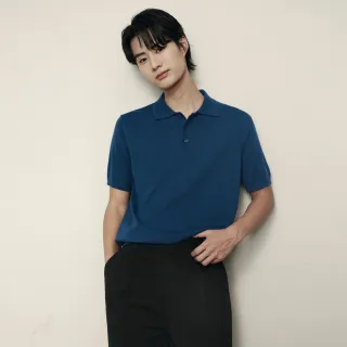 【GIORDANO 佐丹奴】韓國同款 男裝商務純色短袖POLO針織衫(多色任選)