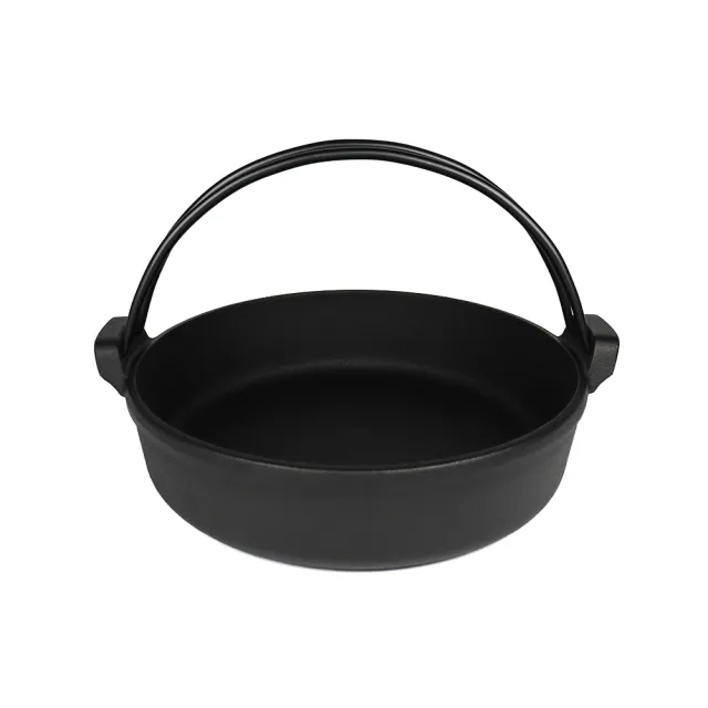 【福介商店】南部鐵器 日本鑄鐵鍋 IWACHU 岩鑄 提把鑄鐵壽喜燒 20cm IH可用 平底鍋 提把鍋 煎餃