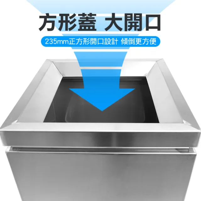 【Life工具】不鏽鋼垃圾桶 金屬垃圾桶 百貨垃圾桶 戶外垃圾桶 130-STC90 垃圾桶 回收桶 清潔桶(大樓垃圾桶)