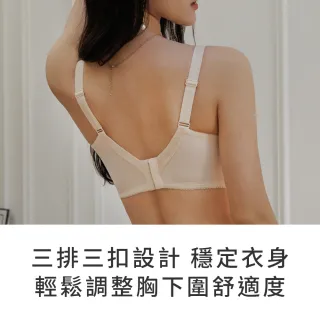 【玉如阿姨】深夜獨白內衣※0796黑(C.D.E罩 重機能  集中 低脊心 涼感 台灣製)