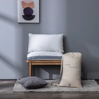 【hoi! 好好生活】台灣製智慧充氣可調高度天絲可水洗獨立筒枕42x70cm(枕頭)