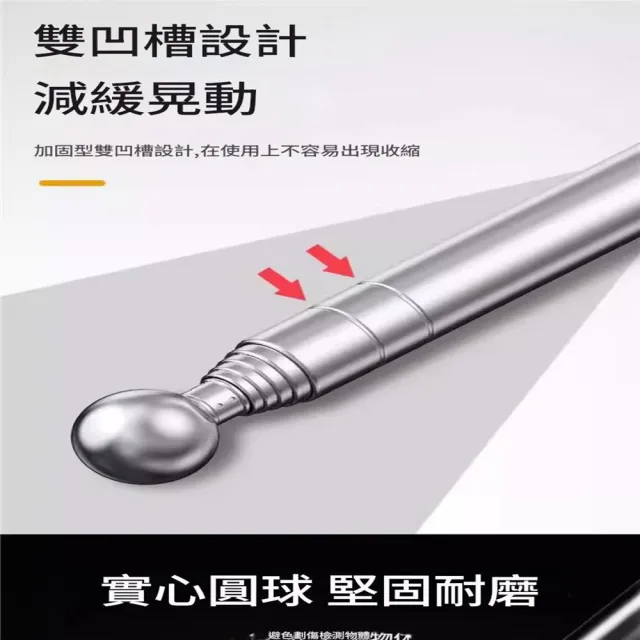【台灣雞絲頭】2025驗房必備神器！專業地磚瓷磚空鼓敲擊檢測錘 伸縮驗收棒+記號筆(驗屋棒)