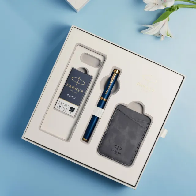 【PARKER】派克  IM金屬系列限量版 星空藍 鋼筆啟程禮盒(IM)