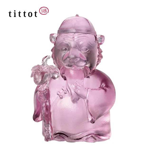 【tittot 琉園】悅躍大壽_五福將系列_(祝壽、仙翁、老虎、Q版公仔、琉璃、水晶、藝術品、企業、擺飾)