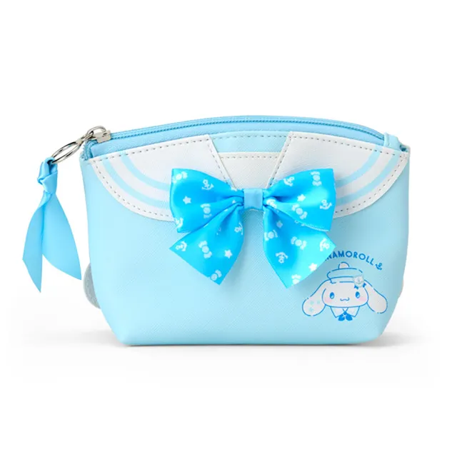 【SANRIO 三麗鷗】水手服系列 皮質造型化妝包 收納包