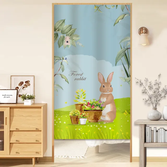 【BonBon naturel】日式系列加厚質感門簾風水簾/85cm*150cm(門簾/風水簾/廁所門簾/免打孔穿桿門簾)