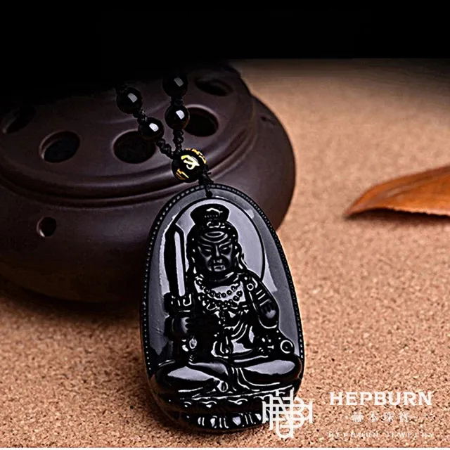 【赫本珠寶】磨砂黑曜石十二生肖屬相守護神-八大守護神