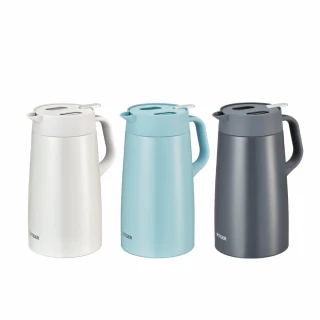 【TIGER 虎牌】按壓式不鏽鋼真空保溫壺1600ml(PWO大容量保溫保冰/桌上壺)