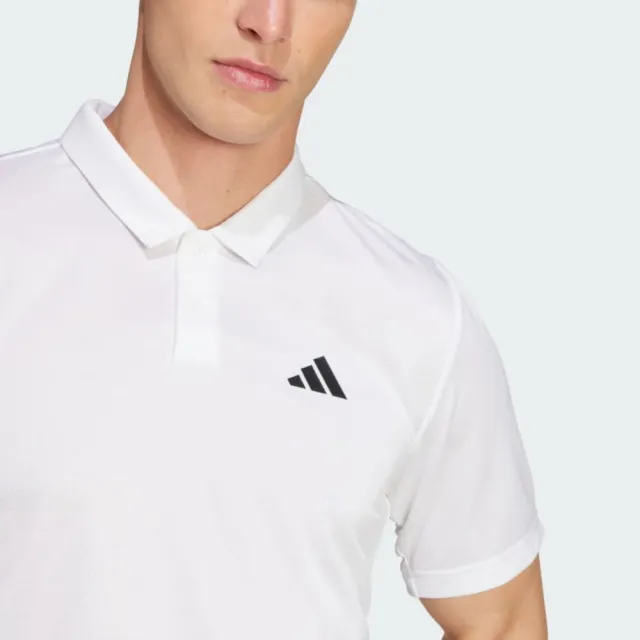 【adidas 愛迪達】短袖上衣 男 POLO衫 亞規 CLIMA POLO 白 JD8643(S3141)