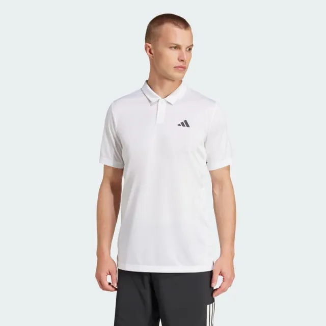 【adidas 愛迪達】短袖上衣 男 POLO衫 亞規 CLIMA POLO 白 JD8643(S3141)