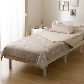 【NITORI 宜得利家居】吸濕發熱 毛毯 N WARM SHIMAENAGA 長尾山雀 A25 單人(吸濕發熱 毛毯 毯)