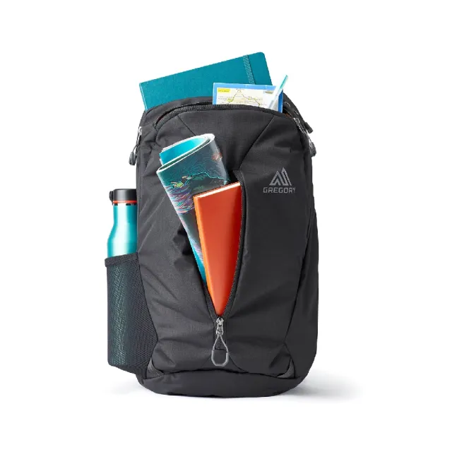 【Gregory】後背包 20L Rhune Backpack 瑞士綠 電腦包 水瓶網袋 書包 背帶口袋(143375A655)