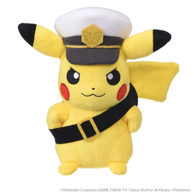 【TAKARA TOMY】POKEMON 精靈寶可夢 絨毛 船長皮卡丘（護目鏡版）