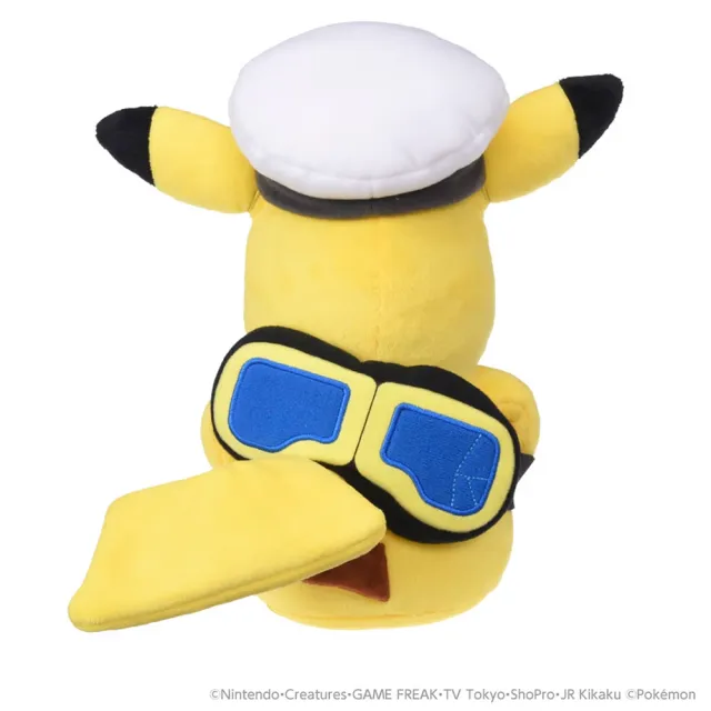 【TAKARA TOMY】POKEMON 精靈寶可夢 絨毛 船長皮卡丘（護目鏡版）