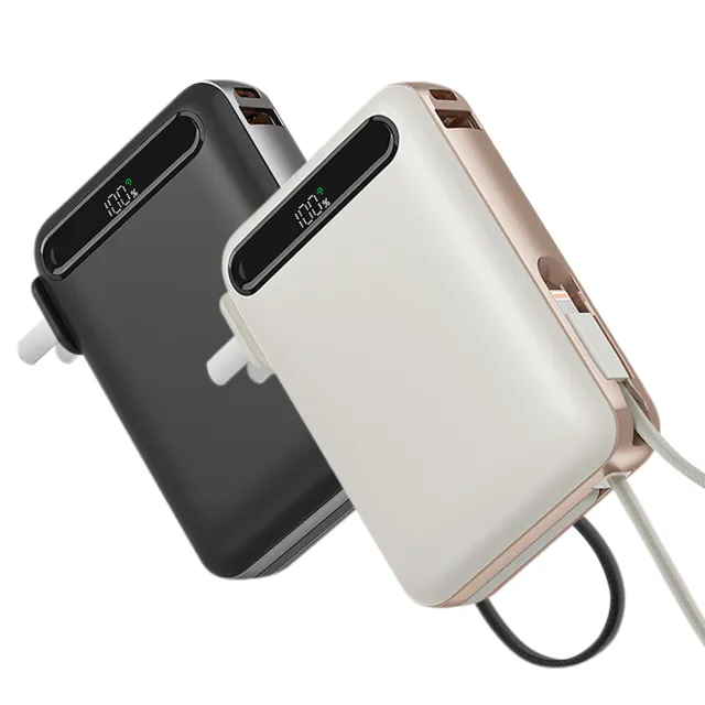 HANG AC2 自帶插頭 10000mAh 行動電源 22.5W三合一 PD QC快充