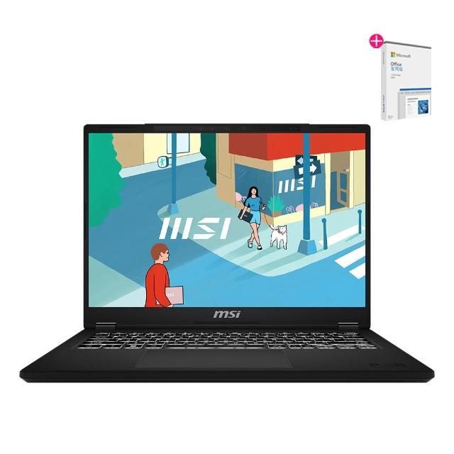 Office 2024★【MSI 微星】14吋i5-13420H 輕薄效能筆電(Modern 14 H/16G/512G SSD/Win11/D13MG-267TW)