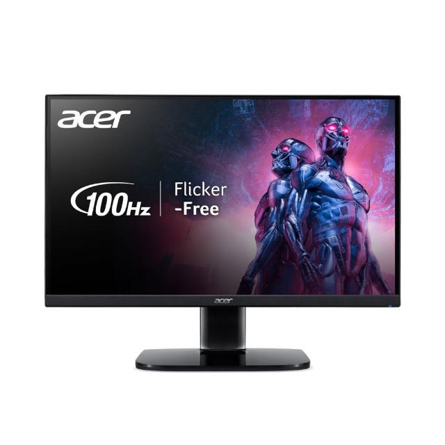 Acer 宏碁 KA222Q 21.5吋 VA 面板 Full HD 顯示器 1ms 護眼窄邊框 辦公學生入門款 100Hz FreeSync