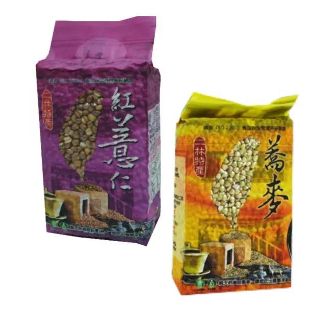 【農會】紅薏仁粒+蕎麥粒/450gx10包(紅薏仁 蕎麥 穀物 脆片)
