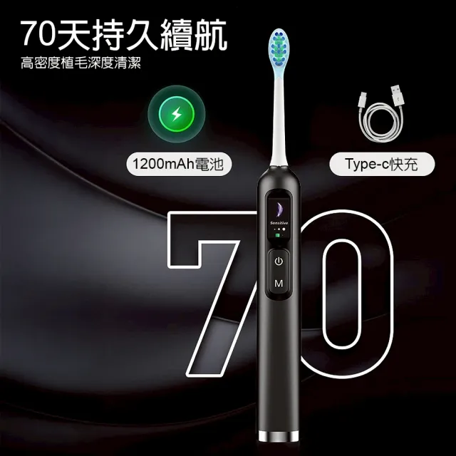【SONIC】智慧顯示電動牙刷(電動牙刷/牙刷/震動牙刷/液晶數顯/智能芯片)