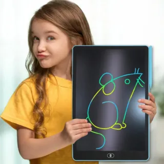 【親親寶貝】2入組 16吋加大彩色液晶電子紙手寫板 兒童繪畫塗鴉板 留言板(無藍光輻射 防刪鎖 無紙繪圖)