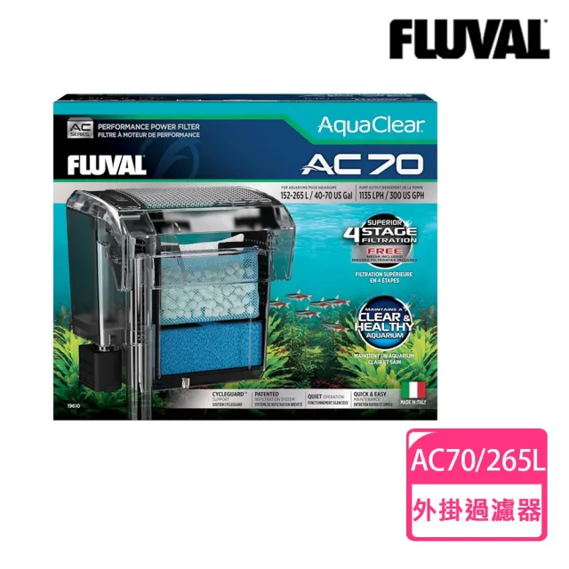 【HAGEN 富濾霸】專利淨水外掛AC70(265L)
