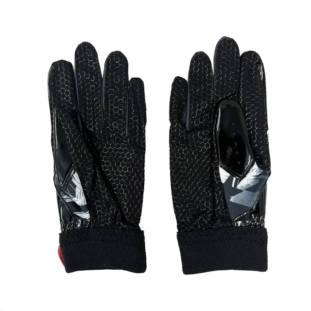 【MIZUNO 美津濃】成人打擊手套一雙入黑x潑漆灰紅(1ETEA55209)