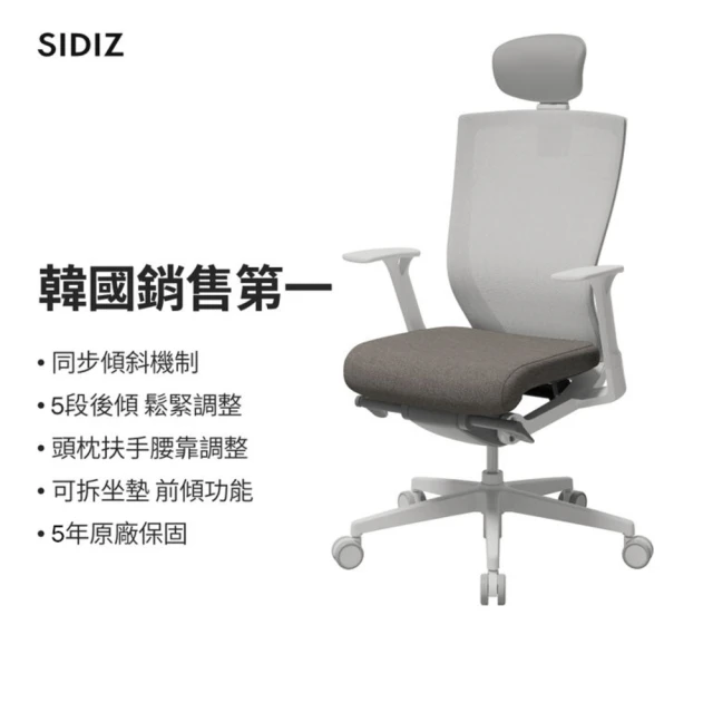 【SIDIZ】T50 高階人體工學椅 5色可選 辦公椅 電腦椅 透氣網椅(辦公椅 電腦椅 透氣網椅)