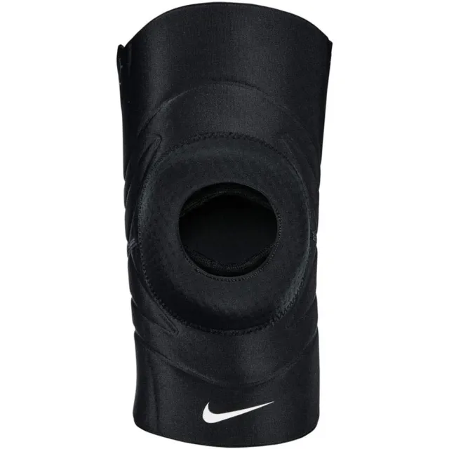 【NIKE 耐吉】PRO Dri-FIT 開口運動護膝套3.0韌帶拉傷膝蓋退化支撐性彈性透氣吸濕防撞襯料(N1000675010)