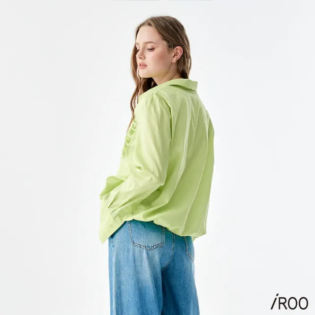 【iROO】水光青檸色上衣