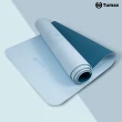 【Tumaz 月熊】6mm 體位線TPE雙色瑜珈墊(贈背帶+收納網袋)