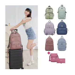 【冰山袋鼠】獨家三件組-聖誕禮物/交換禮物後背包/旅行袋/書包/包包/斜背包/側背包/零錢包/女包-共十款