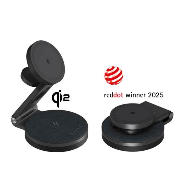 【ADAM 亞果元素】Mag 360 Qi2 雙15W三合一旅行磁吸無線充電座(無線/Magsafe)