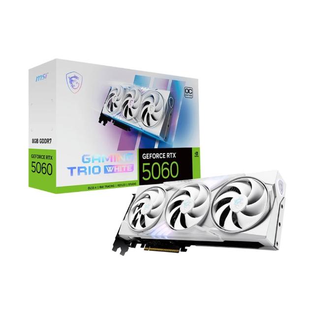 【MSI 微星】GeForce RTX5060 8G GAMING TRIO OC WHITE 顯示卡