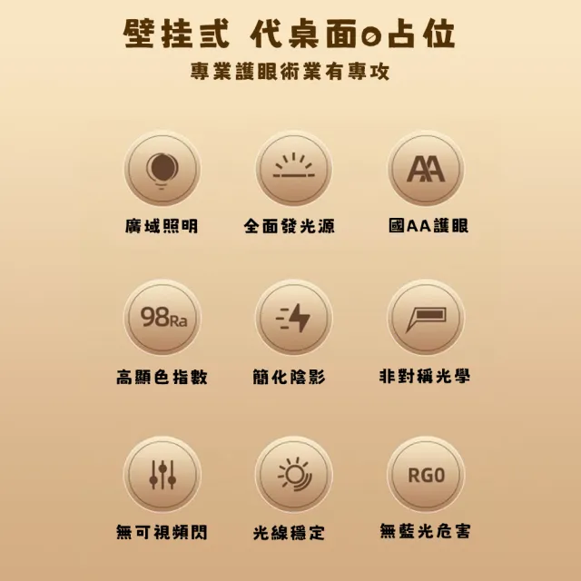 【易利談】護眼檯燈 新一代學習書桌燈(80CM智能感光 無頻閃 定時休息lf)